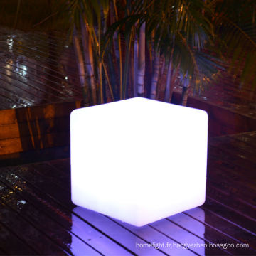 Tabouret LED Cube à changement de couleur RGB